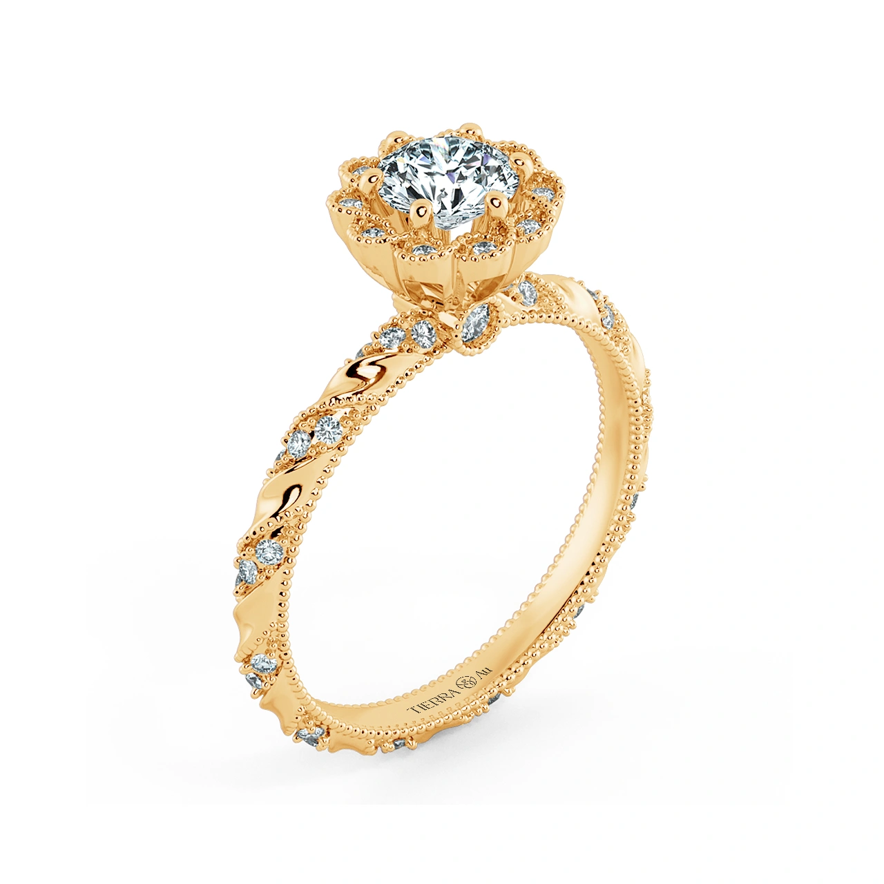 Nhẫn đính hôn Solitaire Twiss NCH1711 4